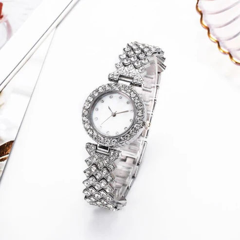 Ladies Gold Watch Diamond Wristwatch Female Fashion Bracelet Watches Women Full Diamond Watch