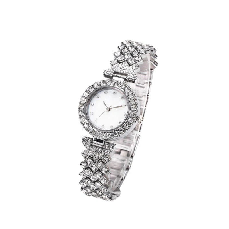 Ladies Gold Watch Diamond Wristwatch Female Fashion Bracelet Watches Women Full Diamond Watch