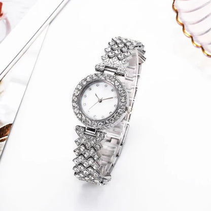 Ladies Gold Watch Diamond Wristwatch Female Fashion Bracelet Watches Women Full Diamond Watch